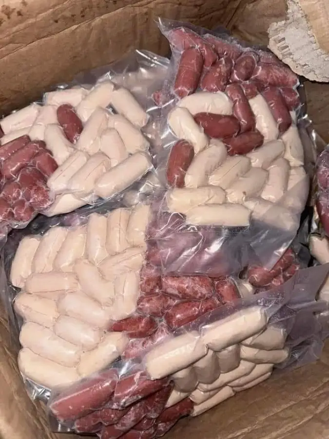 14. نقانق مشكل نص ك