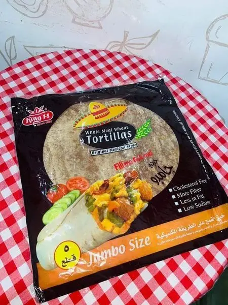 13. عيش تورتيلا اسمررر جامبو 5 قطع