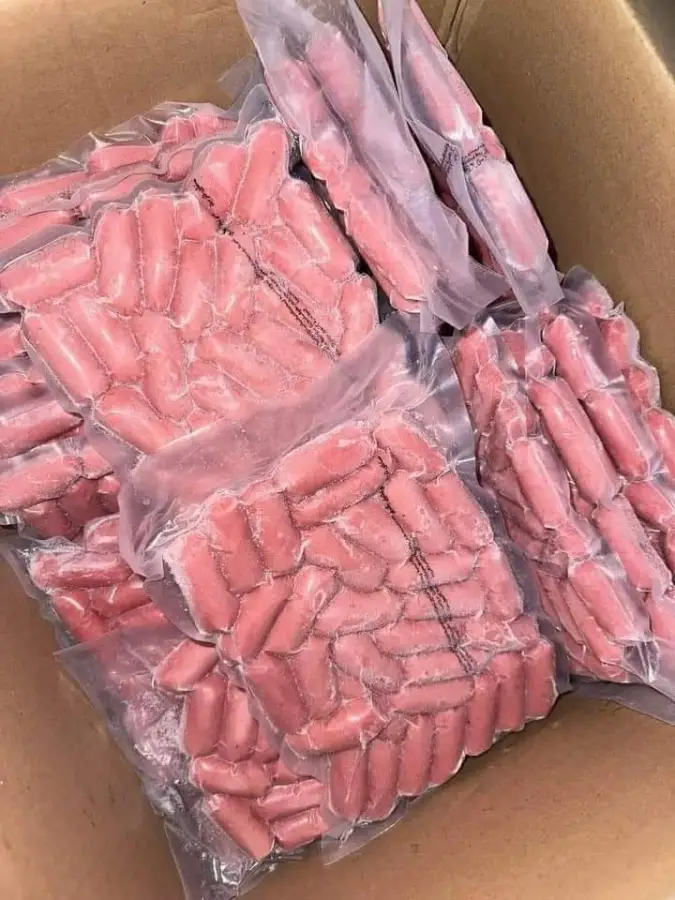 13. نقانق لحم نص ك